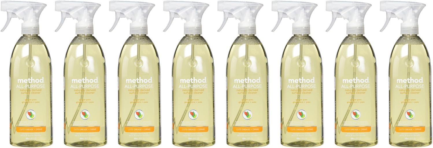 method All-Purpose Cleaner Spray, Ginger Yuzu, 28 fl oz, 8 Pack