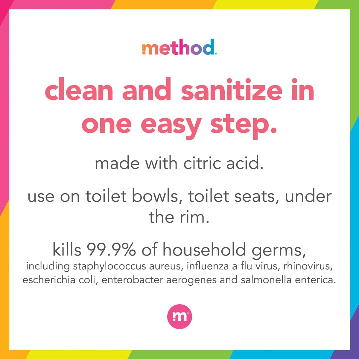 method Antibacterial Toilet Bowl Cleaner, Spearmint, 24 fl oz, 6 Pack