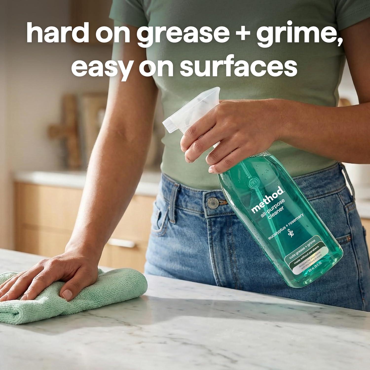 method All-Purpose Cleaner Spray, Eucalyptus + Rosemary, 28 fl oz, 4 pack