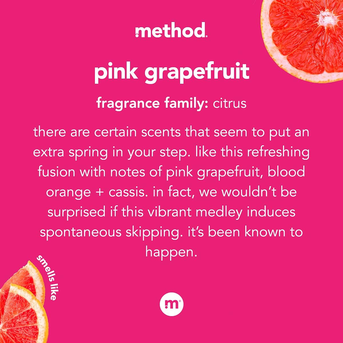 method All-Purpose Cleaner Spray, Pink Grapefruit, 28 fl oz, 8 Pack