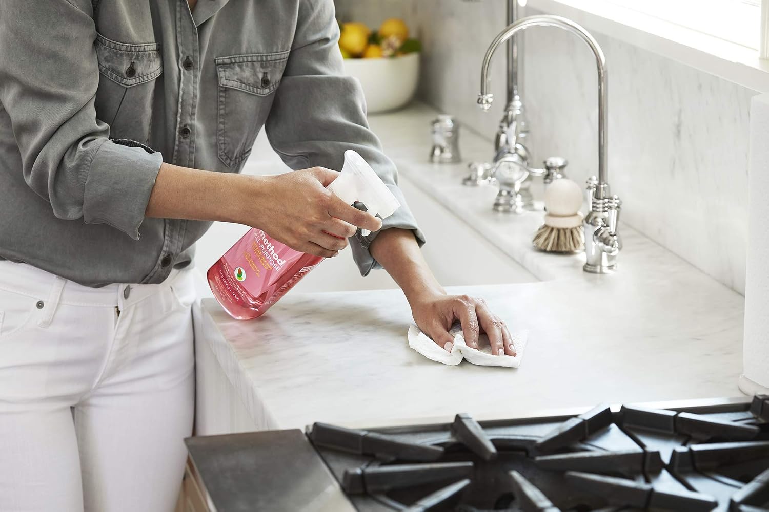 method All-Purpose Cleaner Spray, Pink Grapefruit, 28 fl oz, 8 Pack