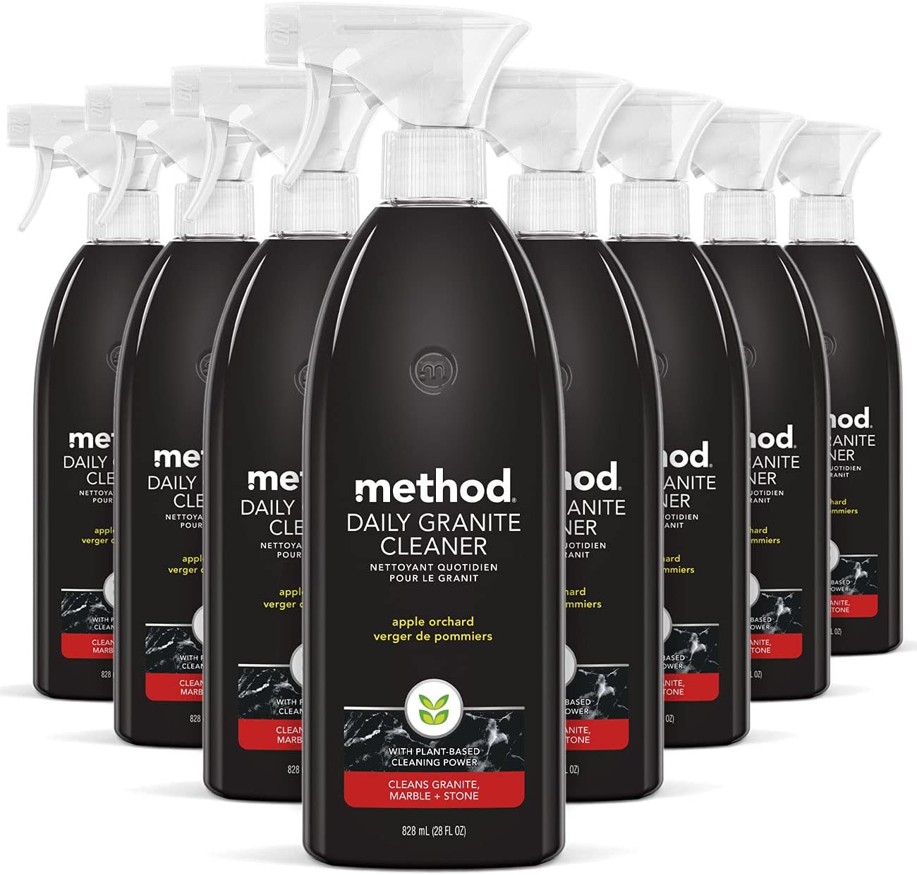 method Daily Granite Cleaner Spray, Apple Orchard, 28 fl oz, 8 Pack