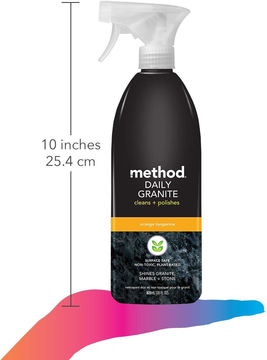 method Daily Granite Cleaner Spray, Orange Tangerine, 28 fl oz, 8 Pack
