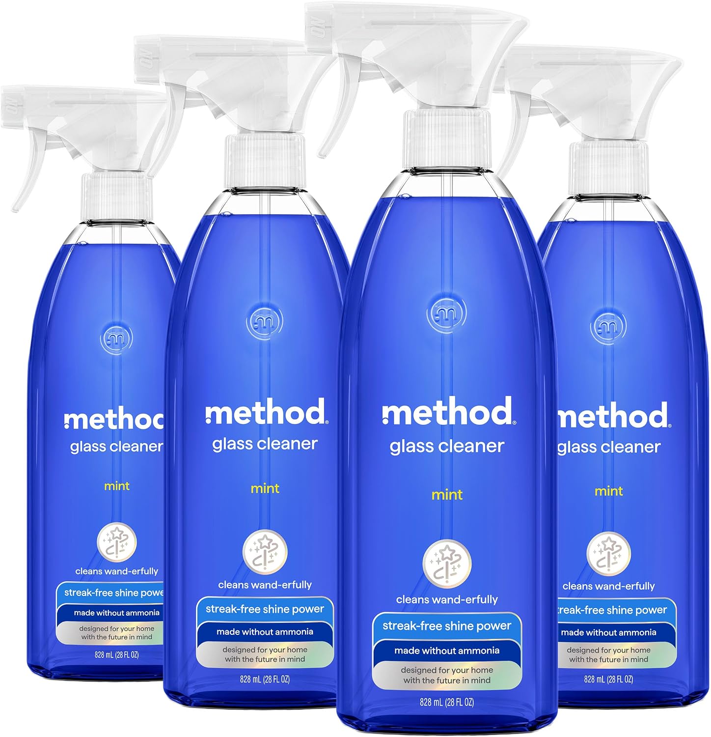 Method Glass Cleaner, Mint, 28 Ounce, 4 Pack, Packaging May Vary