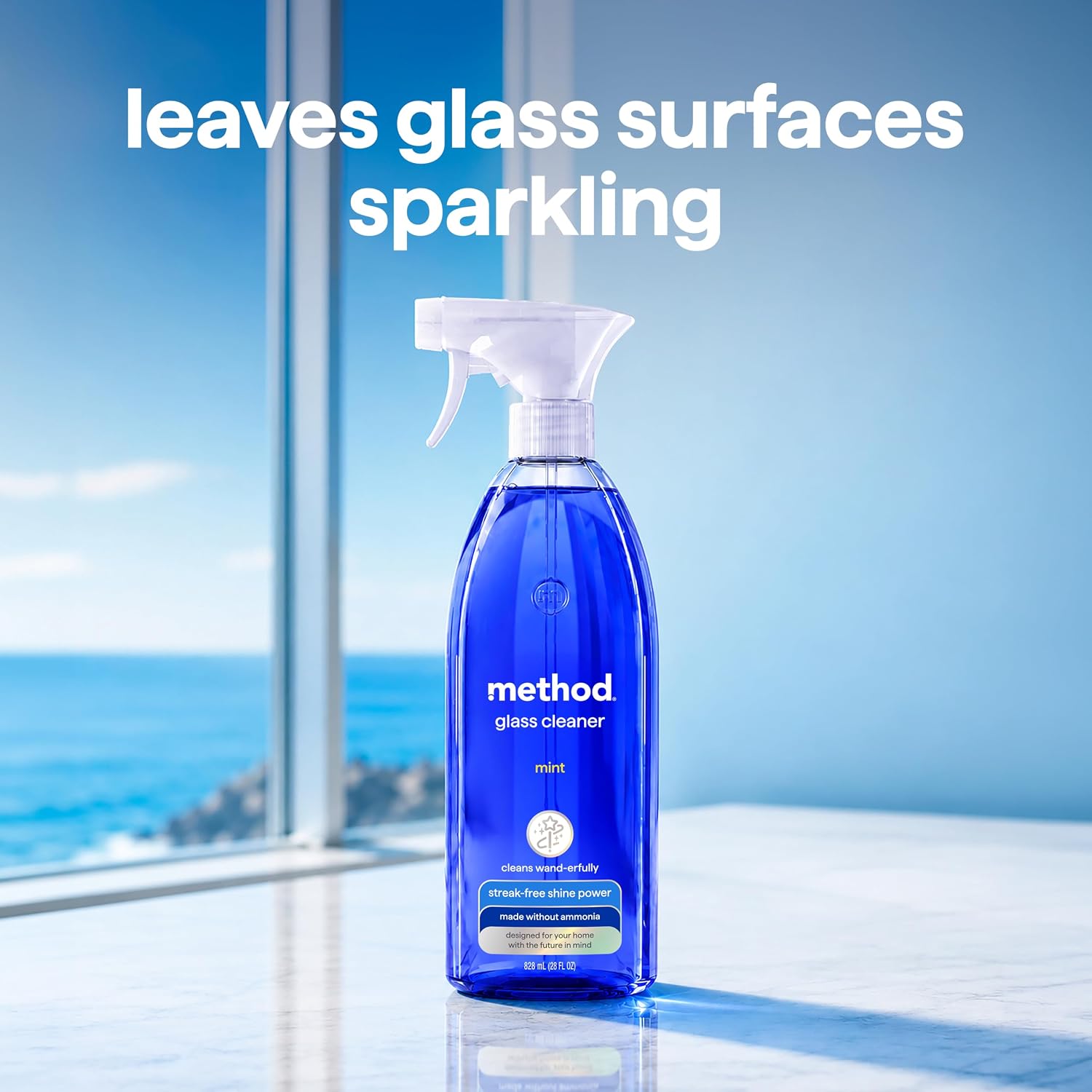 Method Glass Cleaner, Mint, 28 Ounce, 4 Pack, Packaging May Vary