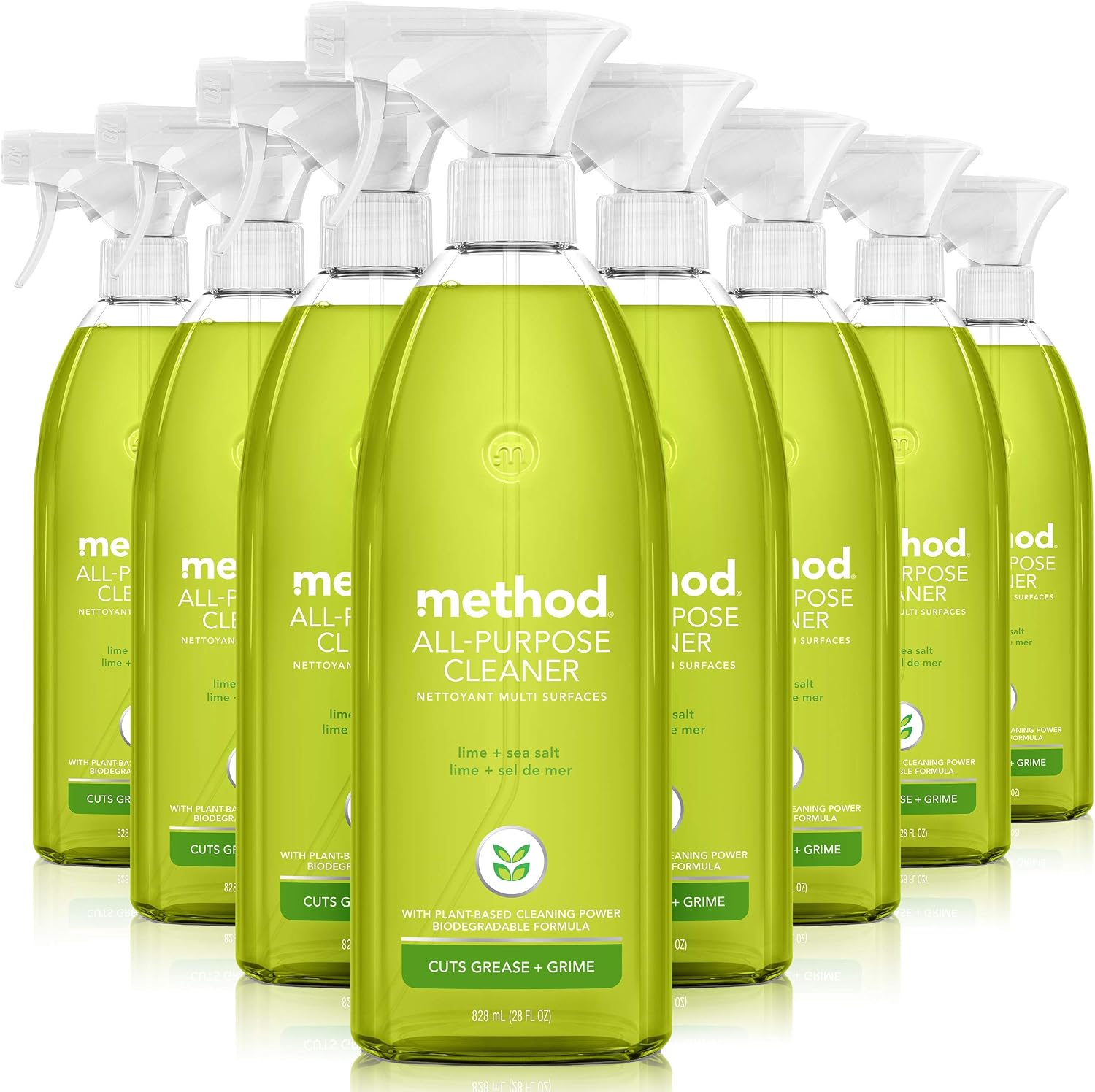 method All Purpose Cleaner, Lime + Sea Salt, 28 fl oz, 8 Pack