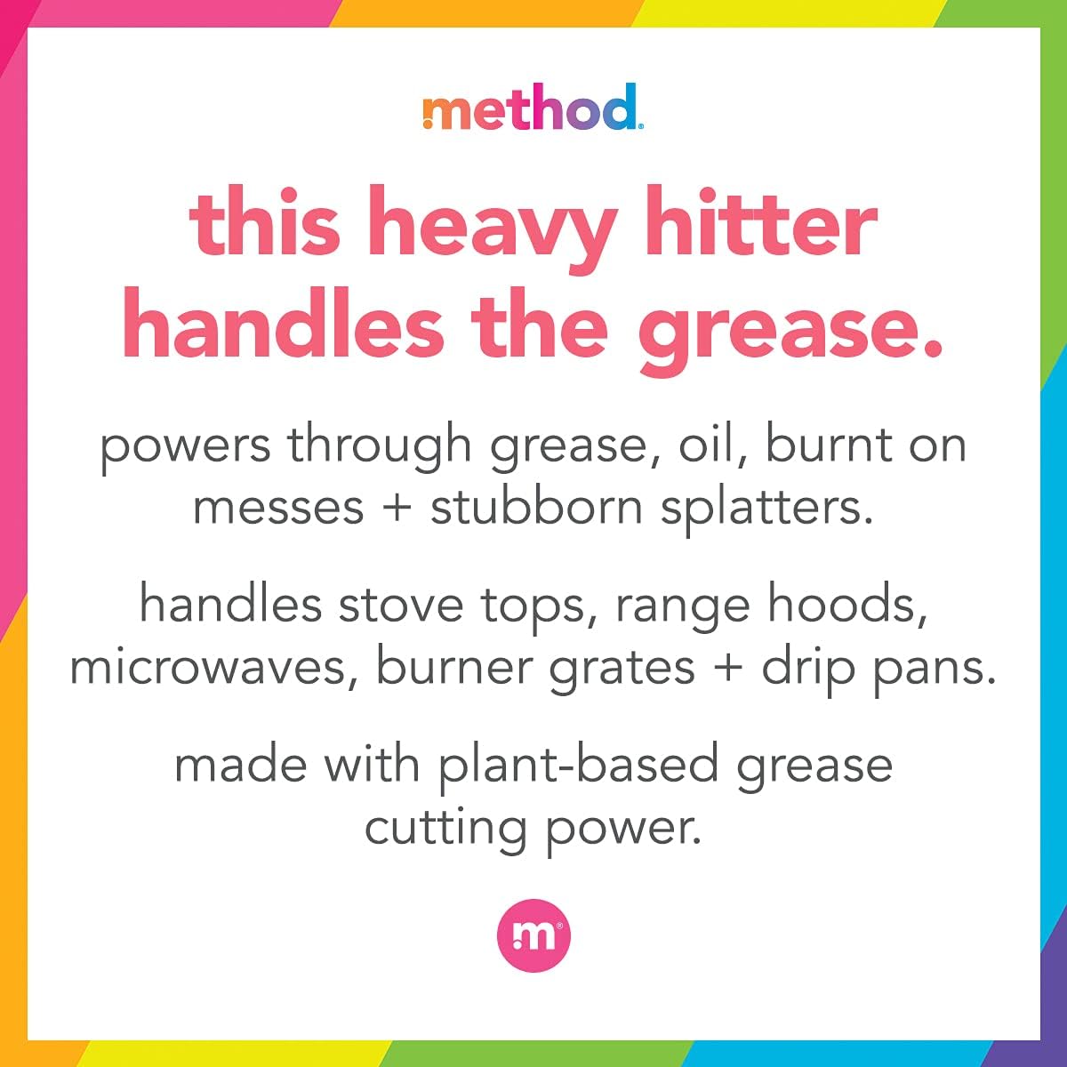 method Heavy Duty Degreaser, Lemongrass Scent, 28 fl oz, 8 Pack