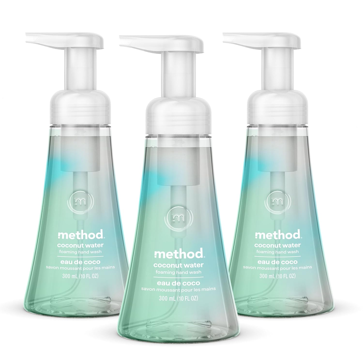 method Foaming Hand Wash, Coconut Water, 10 fl oz, 3 pack