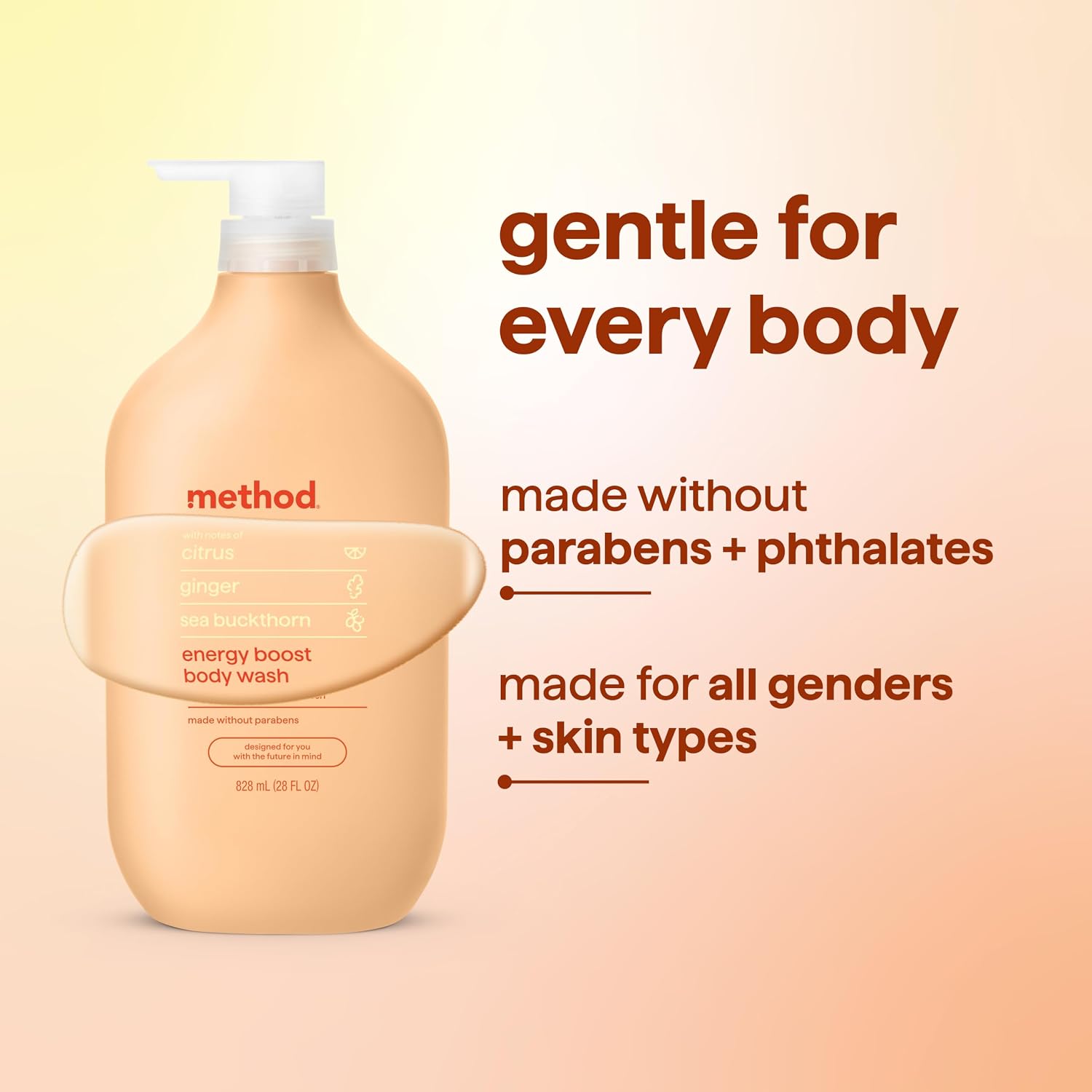 method Body Wash, Energy Boost, 28 fl oz